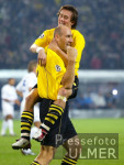 Fussball CL: Dortmund - Auxerre, Jubel