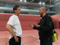Volleyball 1. Bundesliga   Saison 2010/2011 Trainingaauftakt Besichtigung der Werkstatt der Schoenbuchbahn;