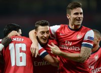 FUSSBALL  CHL  Saison 2013/2014: JUBEL Arsenal London