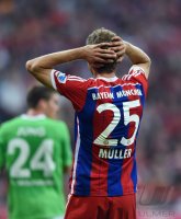 Fussball 1. Bundesliga Saison 14/15: Thomas Mueller (FC Bayern Muenchen)