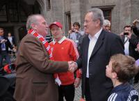 Fussball 1. Bundesliga :  Praesident Uli Hoeness  (FC Bayern Muenchen)