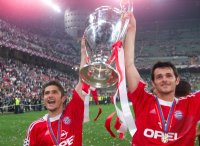 FUSSBALL CHAMPIONSLEAGUE FINALE 2000/2001:  JUBEL FC Bayern Muenchen