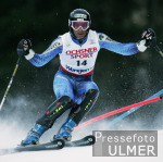 Ski Alpin;  Abfahrt Herren  Wengen Start Max Rauffer (GER) im Hintergrund Eiger, Moench, Jungfrau