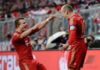 FUSSBALL DFB POKAL  Saison 2012/2013:  FC Bayern Muenchen - VfL Wolfsburg