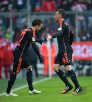 Fussball 1. Bundesliga Saison 14/15: FC Bayern Muenchen - Hamburger SV