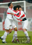 FUSSBALL  VfB Stuttgart - Gladbach JUBEL VfB