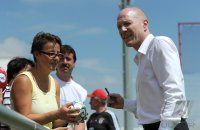 Fussball 1. Bundesliga 12/13: Training beim FC Bayern Muenchen