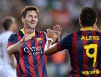 FUSSBALL International 2013/2014: JUBEL Lionel Messi (Barca)