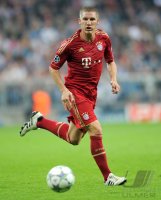 Fussball CHL  Saison 2011/2012:  Bastian Schweinsteiger (FC Bayern Muenchen)