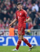 FUSSBALL INTERNATIONAL  CHL HALBFFINALE 11/12: Mario Gomez (FC Bayern Muenchen)