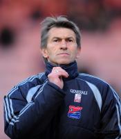 Fussball 3. Bundesliga : Trainer Klaus Augenthaler (Unterhaching)