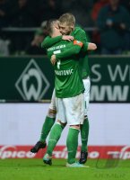 Fussball 1. Bundesliga Saison 12/13: JUBEL Aaron Hunt (SV Werder Bremen)