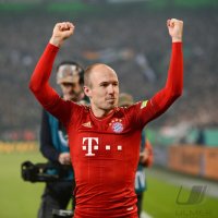 FUSSBALL  DFB POKAL SAISON  11/12  HALBFINALE: JUBEL FC Bayern Muenchen