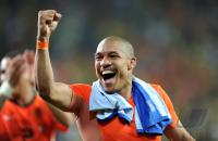 FUSSBALL WM 2010, VIERTELFINALE: Holland - Brasilien