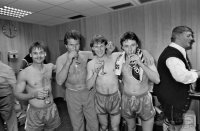 Fussball 1. Bundesliga Saison 1988/1989: Thon, Heynckes, Koegl, Wegmann