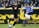 Fussball 1. Bundesliga: Schalke - Bremen, Zweikampf