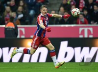Fussball 1. Bundesliga Saison 14/15: Bastian Schweinsteiger (FC Bayern Muenchen)