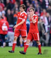 Fussball 1. Bundesliga : Philipp Lahm  mit Holger Badstuber (FCB)