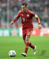 Fussball CHL  Saison 2011/2012:  Philipp Lahm (FC Bayern Muenchen)