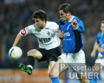 Fussball 1. Bundesliga: Bochum - Gladbach, Zweikampf