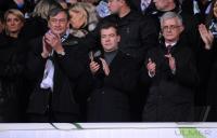 Fussball International  Play Off, (mitte) Dmitri Anatoljewitsch Medwedew (RUS)