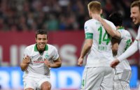 Fussball 1. Bundesliga 13/14: JUBEL Franco di Santo (SV Werder Bremen)