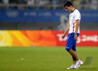 FUSSBALL  Olympia 2008  Peking  Viertelfinale Argentinien - Niederlande