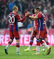 Fussball 1. Bundesliga Saison 14/15: Bastian Schweinsteiger (FC Bayern Muenchen)