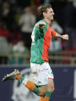 Fussball DFB Pokal: Bremen - Wolfsburg, jubel BOROWSKI