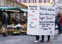 Wahlkampf Landtagswahl Baden Wuerttemberg 2021 am 20.02.2021 in Tuebingen