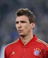 FUSSBALL INTERNATIONAL CHL VIERTELFINALE 12/13: Mario Mandzukic (FC Bayern Muenchen)