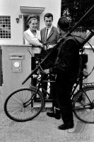 Fussball Hochzeit Beckenbauer: Beckenbauer mit Schornsteinfeger