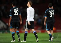 Fussball CHL  Saison 2010/2011:  Joel Matip, Torwart Manuel Neuer, Julian Draxler (v.li., FC Schalke 04)