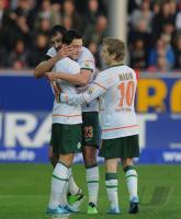 FUSSBALL  1. BUNDESLIGA  09/10  SC Freiburg  - SV Werder Bremen