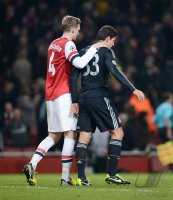 FUSSBALL INTERNATIONAL CHL ACHTELFINALE 12/13:  FC Arsenal London - FC Bayern Muenchen