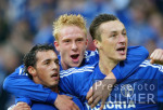Fussball 1. Bundesliga: Schalke - Bayern, Jubel n. 1:0