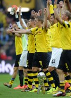 Fussball Bundesliga 14/15 Supercup Finale: JUBEL Borussia Dortmund