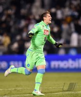 Fussball Supercoppa Italia Finale 2014 in Doha: Torwart Rafael Cabral (SSC Neapel)