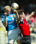 Fussball 1. Bundesliga: Nuernberg - Leverkusen, Zweikampf