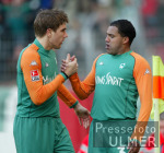 FUSSBALL 1. Bundesliga  JUBEL; Abklatschen;  Ailton (re) und Ivan Klasnic