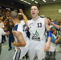 Basketball  2. Bundesliga 2003/2004  Jubel SV 03 Tuebingen