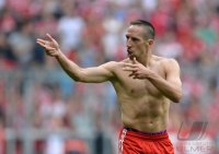 Fussball  1. Bundesliga  13/14: JUBEL Franck Ribery (FC Bayern Muenchen)