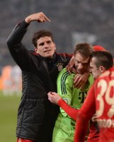 FUSSBALL  DFB POKAL SAISON  11/12  HALBFINALE: JUBEL FC Bayern Muenchen