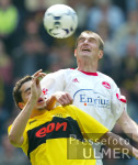 Fussball 1. Bundesliga: Dortmund - Nuernberg, Zweikampf