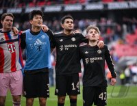 Fussball 1. Bundesliga  Saison  2025/2026  28. Spieltag SC Freiburg - FC Bayern Muenchen