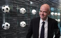 FIFA Praesident Gianni Infantino (Schweiz) erster Tag im Home of Fifa