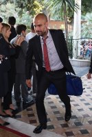 Fussball CHL  Saison 2014/2015: Ankunft FC Bayern Muenchen im Hotel