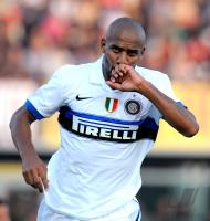 FUSSBALL SERIE A:  Jubel Maicon (Inter Mailand)