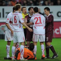 Fussball 1. Bundesliga  Saison 2010/2011: 1. FC Kaiserslautern - VfB Stuttgart