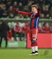 Fussball, 1. Bundesliga  Saison 2014/2015: VfL Wolfsburg - FC Bayern Muenchen